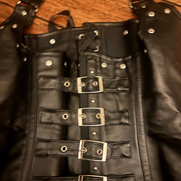 Corset Story size UK 14 Black Buckle Corset Top - Picture 2 of 5